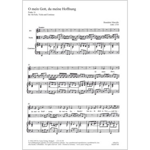 O mein Gott, du meine Hoffnung