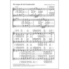 Wir singen all mit Freudenschall : F-Dur