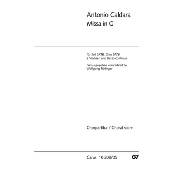 Missa in G [Messe in G] : G-Dur