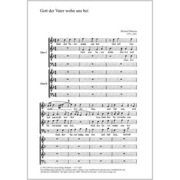 Gott, der Vater, wohn uns bei : F-Dur