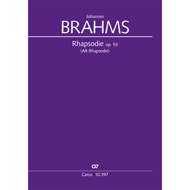 Alt-Rhapsodie : Op. 53