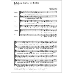 Lobet den Herrn, alle Heiden : dorisch