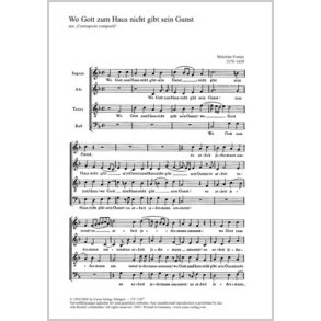 Wo Gott zum Haus nicht gibt sein Gunst : F-Dur