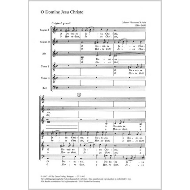 O Domine Jesu Christe : a-Moll