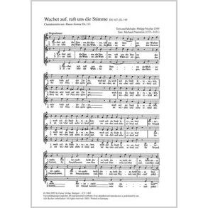 Wachet auf, ruft uns die Stimme : C-Dur