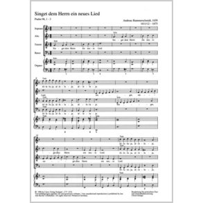 Singet dem Herrn ein neues Lied : dorisch
