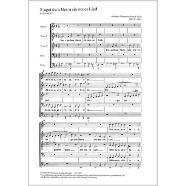 Singet dem Herrn ein neues Lied : dorisch