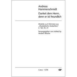 Danket dem Herrn, denn er ist freundlich : aus: Musikalische Andachten 2. Teil Nr. 31