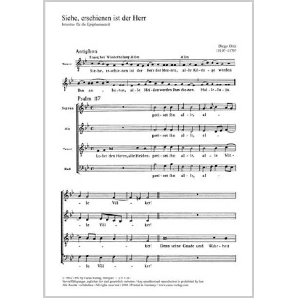 Siehe, erschienen ist der Herr