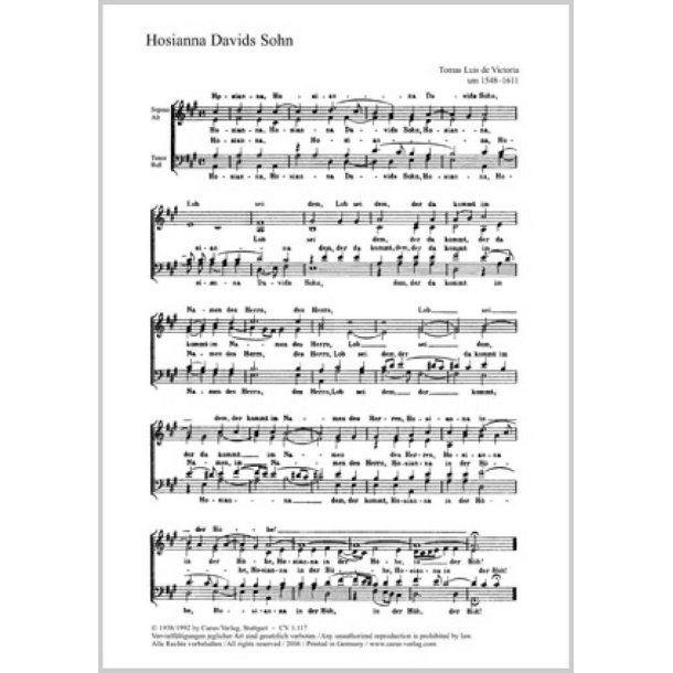 Victoria: Hosianna- Anonymus: Alta trinita beat