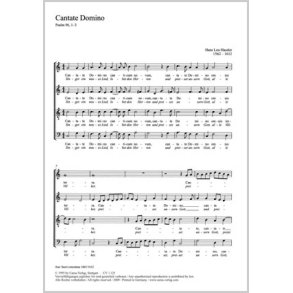 Cantate Domino [Singet dem Herrn] : Psalm 96. Aus: Sacri concentus