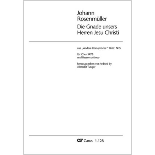 Die Gnade unsers Herren Jesu Christ : G-Dur