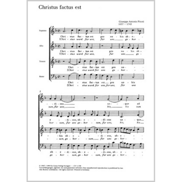 Christus factus est : F-Dur