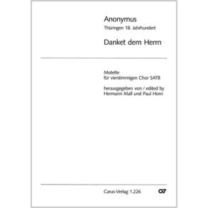 Danket dem Herren, denn er ist freundlich : G-Dur