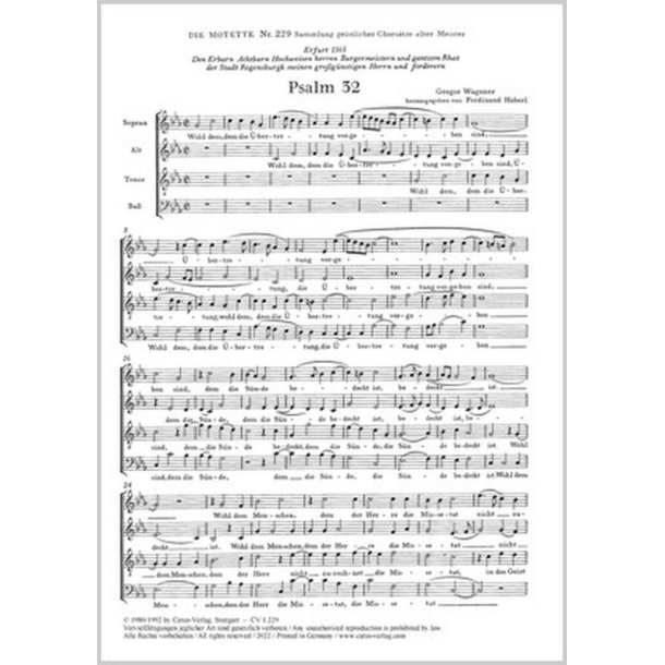 Psalm 32 : c-Moll
