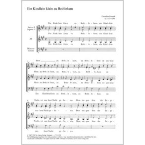 Ein Kindlein klein zu Bethlehem