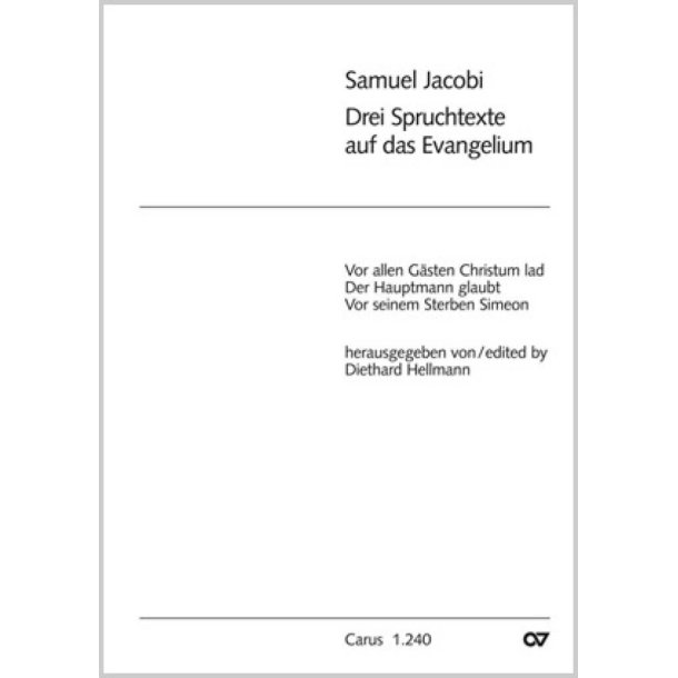 Jakobi: Drei Spruchtexte auf das Evangelium