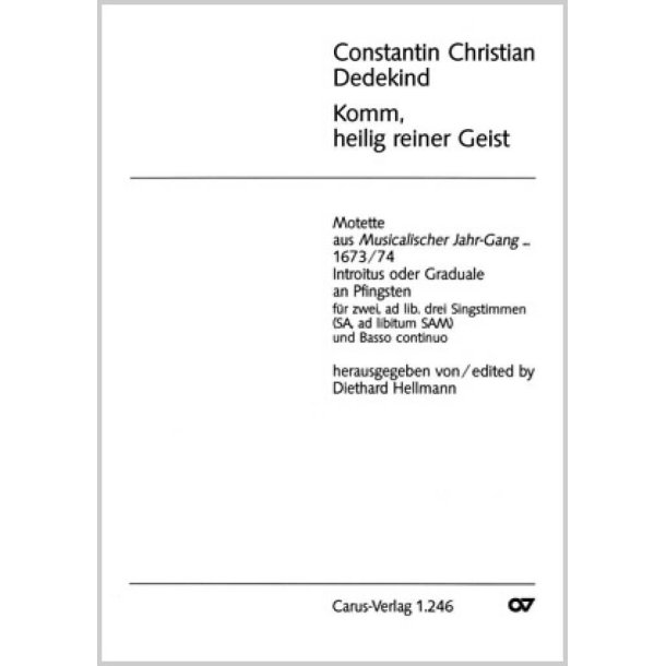 Komm, heilig reiner Geist : aus: Musicalischer Jahr-Gang, 1673/74