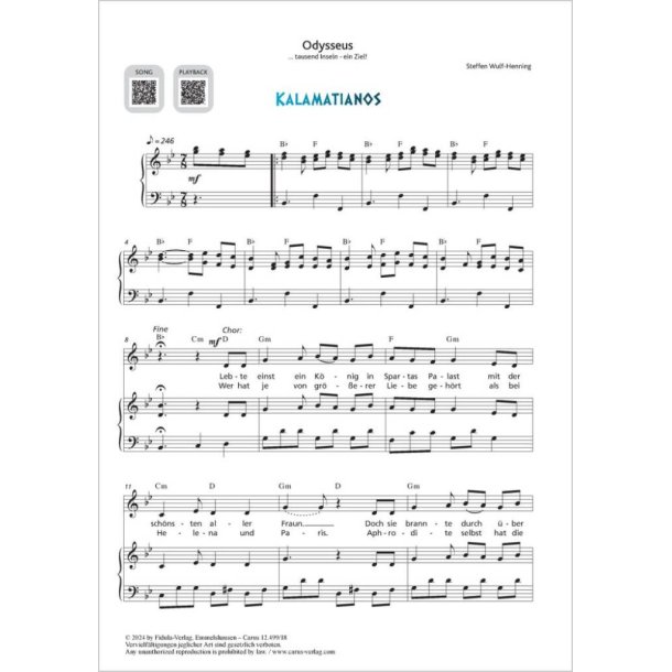 Kalamatianos : from: Odysseus ... tausend Inseln - ein Ziel!