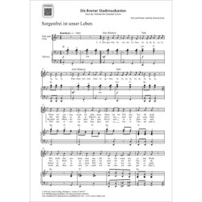 Sorgenfrei ist unser Leben : from: Die Bremer Stadtmusikanten. Nach der Tierfabel der Gebrüder Grimm