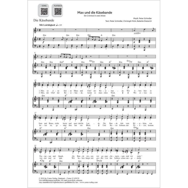 Akt 1: Szene I/1: Ankunft / Lied 1: Die K&auml;sebande : aus: Max und die K&auml;sebande