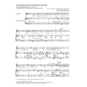 Am Anfang schuf Gott Himmel und Erde : Die Schöpfungsgeschichte. Geistliches Konzert