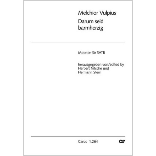 Darum seid barmherzig : fis-Moll