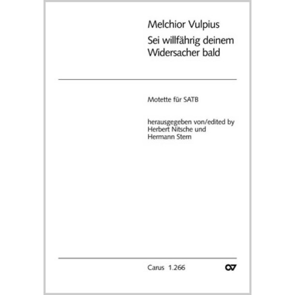 Sei willf&auml;hrig deinem Widersacher : D-Dur