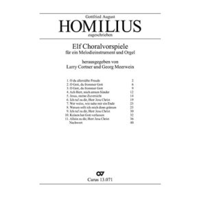 Homilius: Elf Choralvorspiele