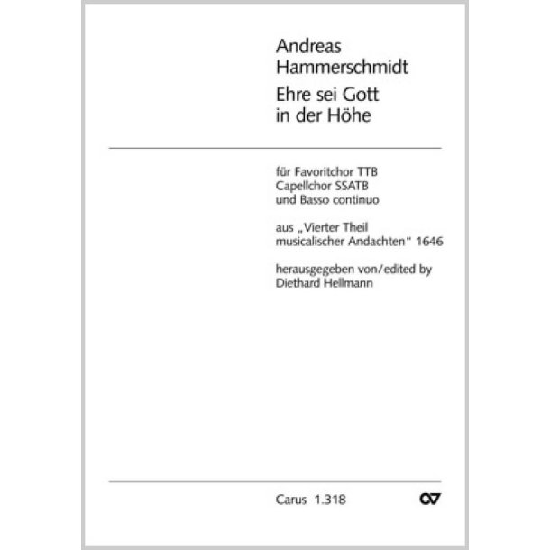 Ehre sei Gott in der H&ouml;he : Auf Weihnachten