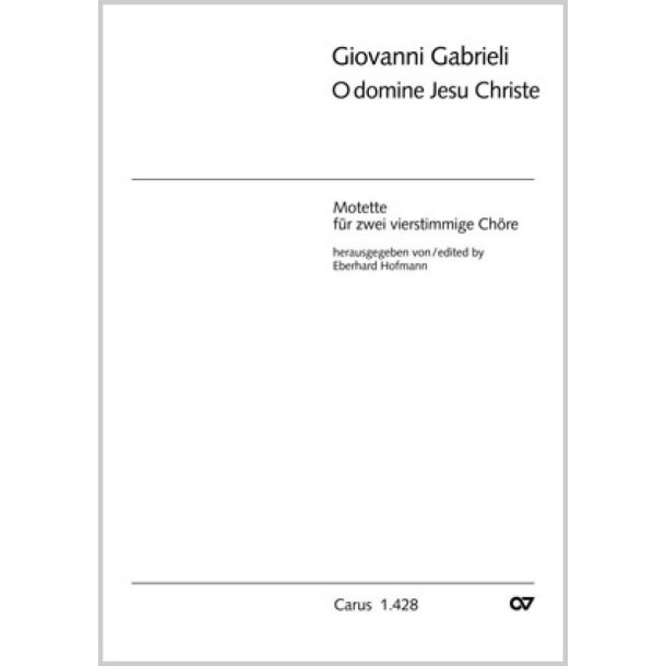 O Domine Jesu Christe : dorisch