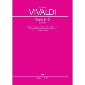 Gloria in D - RV 589 : Arranged for choir with one male voice
