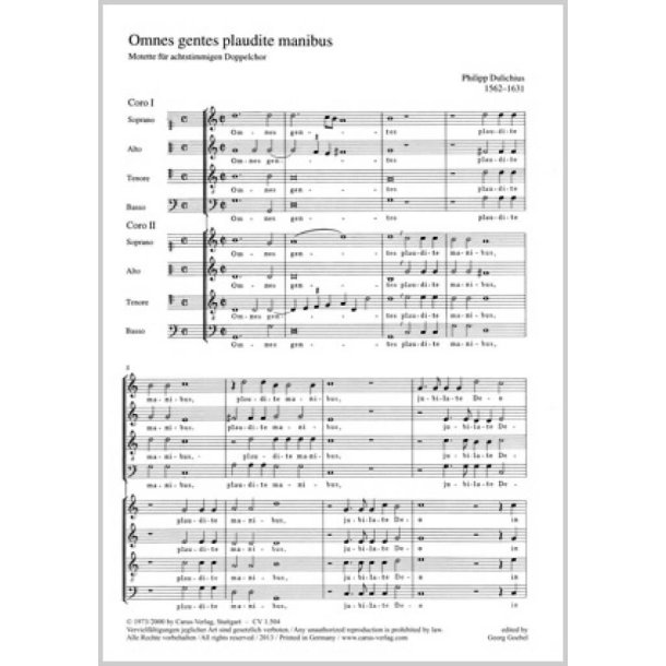 Omnes gentes plaudite : G-Dur