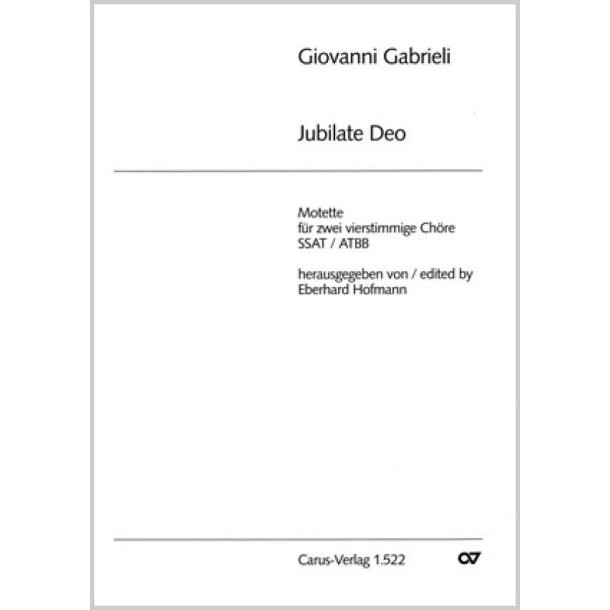 Jubilate Deo omnis terra : g-Moll