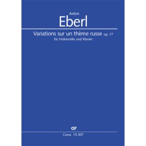 Variations sur un thème russe : für Violoncello und Klavier