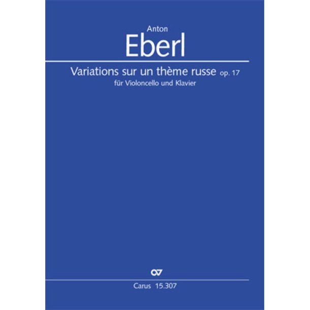 Variations sur un th&egrave;me russe : f&uuml;r Violoncello und Klavier