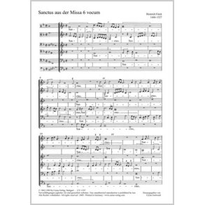 Sanctus : aus: Missa 6 vocum