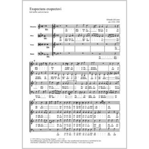 Exspectans exspectavi [Ich hoffte und ich harrte] : aus: Sacrae cantiones