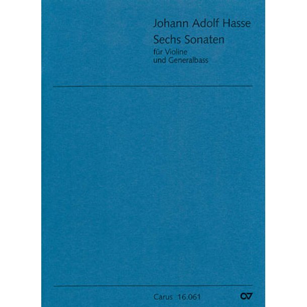 Sechs Sonate f&uuml;r Violine und Generalbass