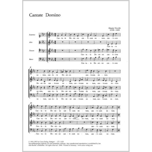 Cantate Domino : f-Moll