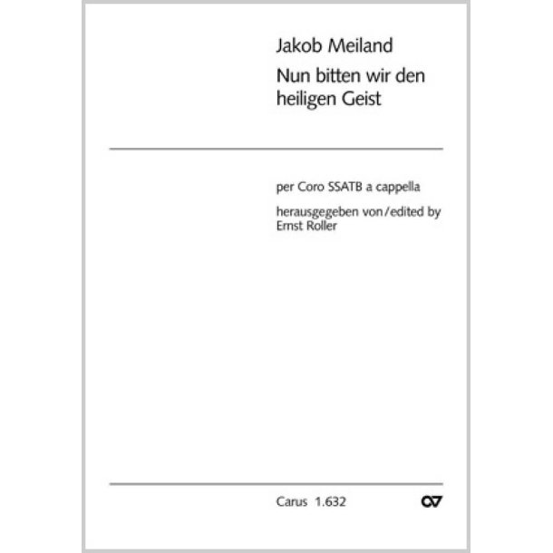 Nun bitten wir den Heiligen Geist : F-Dur