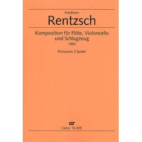 Komposition für Flöte, Violoncello und Schlagzeug