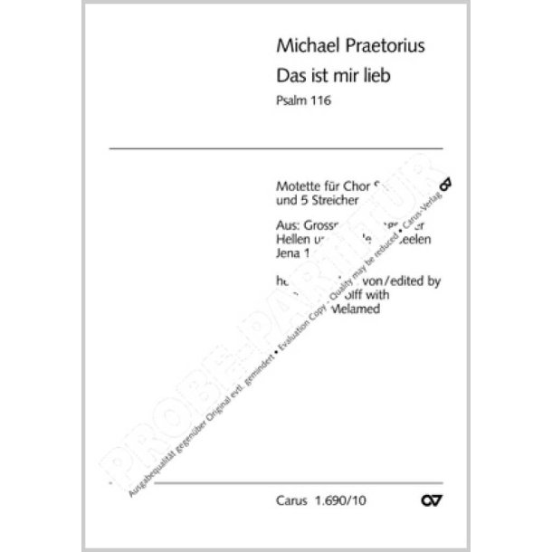 Psalm 116 : Das ist mir lieb