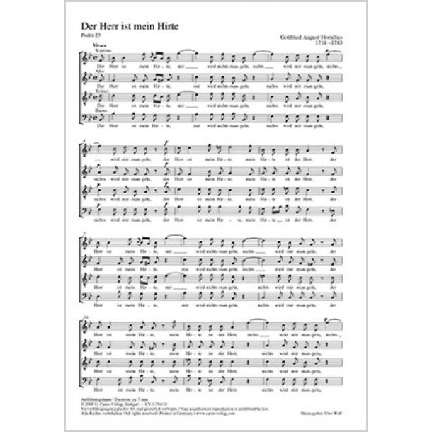 Der Herr ist mein Hirte : Motette