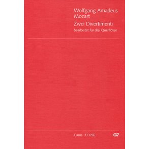Mozart: Zwei Divertimenti für 3 Querflöten