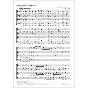 Alles, was ihr bittet : F-Dur