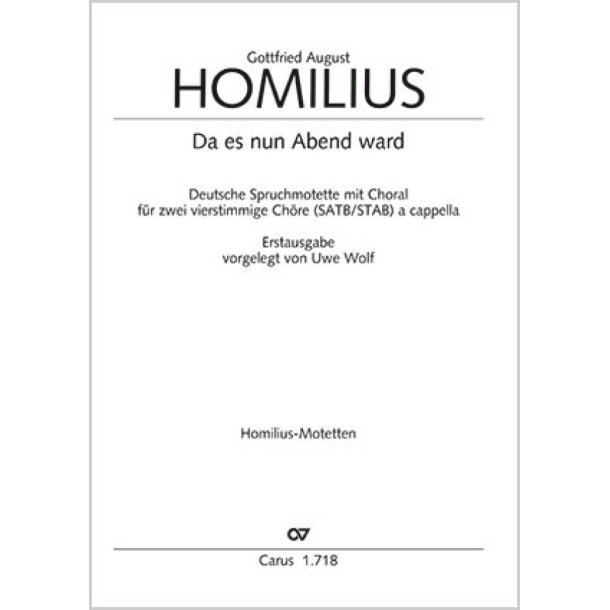 Da es nun Abend ward : a-Moll