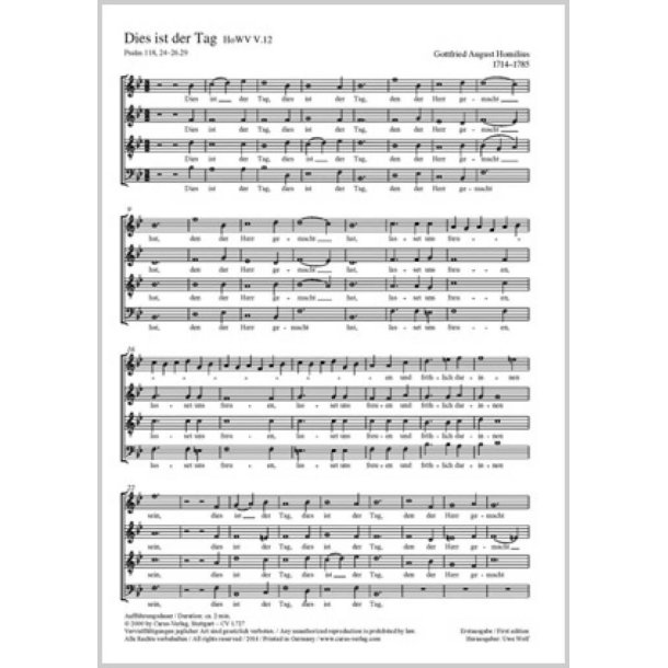 Dies ist der Tag : B-Dur