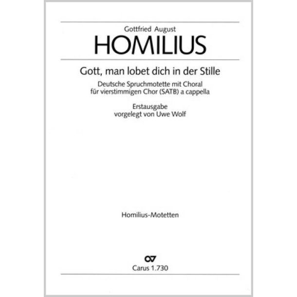 Gott, man lobet dich in der Stille : G-Dur