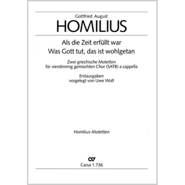 Homilius: 2 griechische Motetten